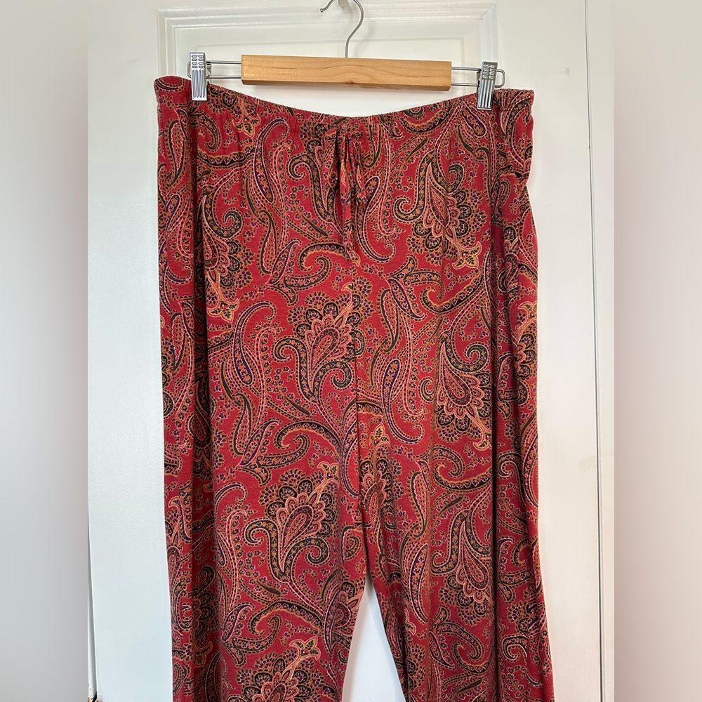 Lauren Ralph Lauren Paisley Cotton-Blend Jersey Sleep Set (Size L) - Picture 10 of 16